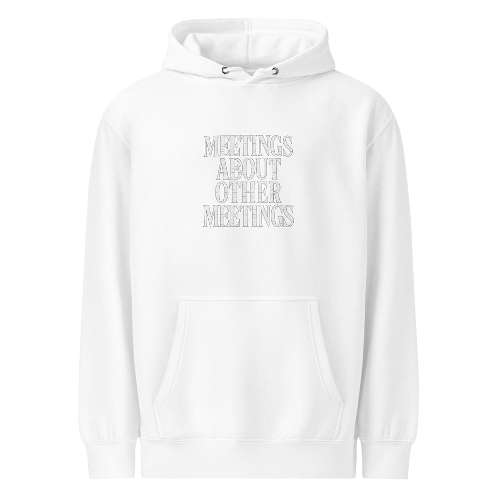 PureSarcasm sarcastic hoodie - weight white, front view