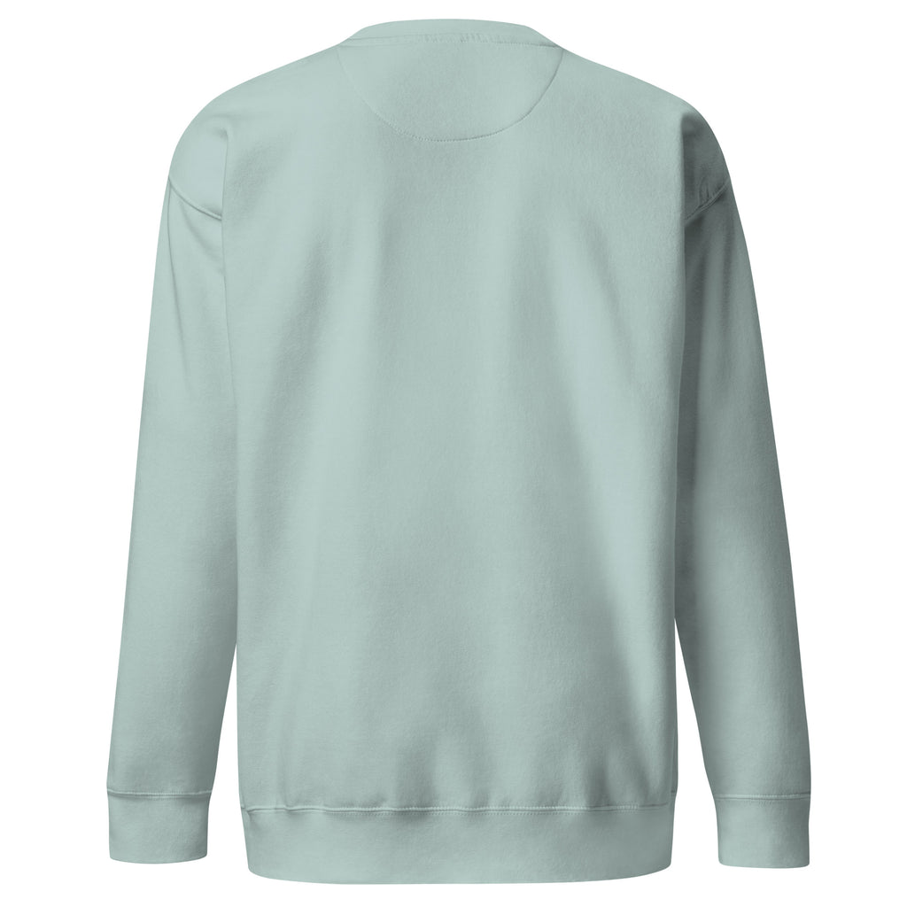 PureSarcasm sarcastic sweatshirt - premium agave, back view