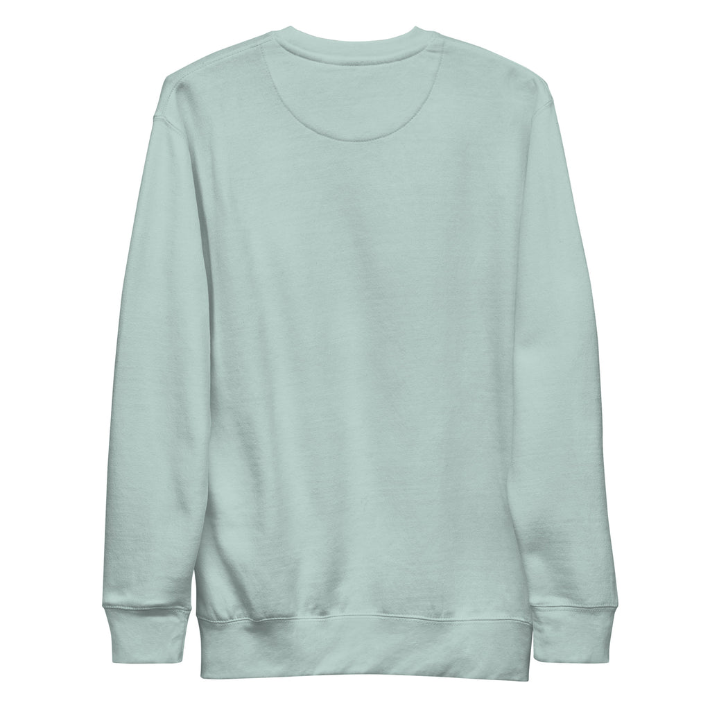 PureSarcasm sarcastic sweatshirt - premium agave, back view
