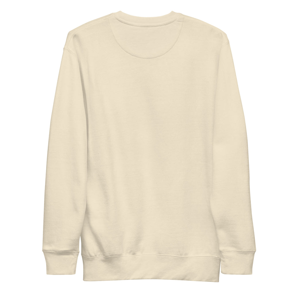 PureSarcasm sarcastic sweatshirt - premium bone, back view