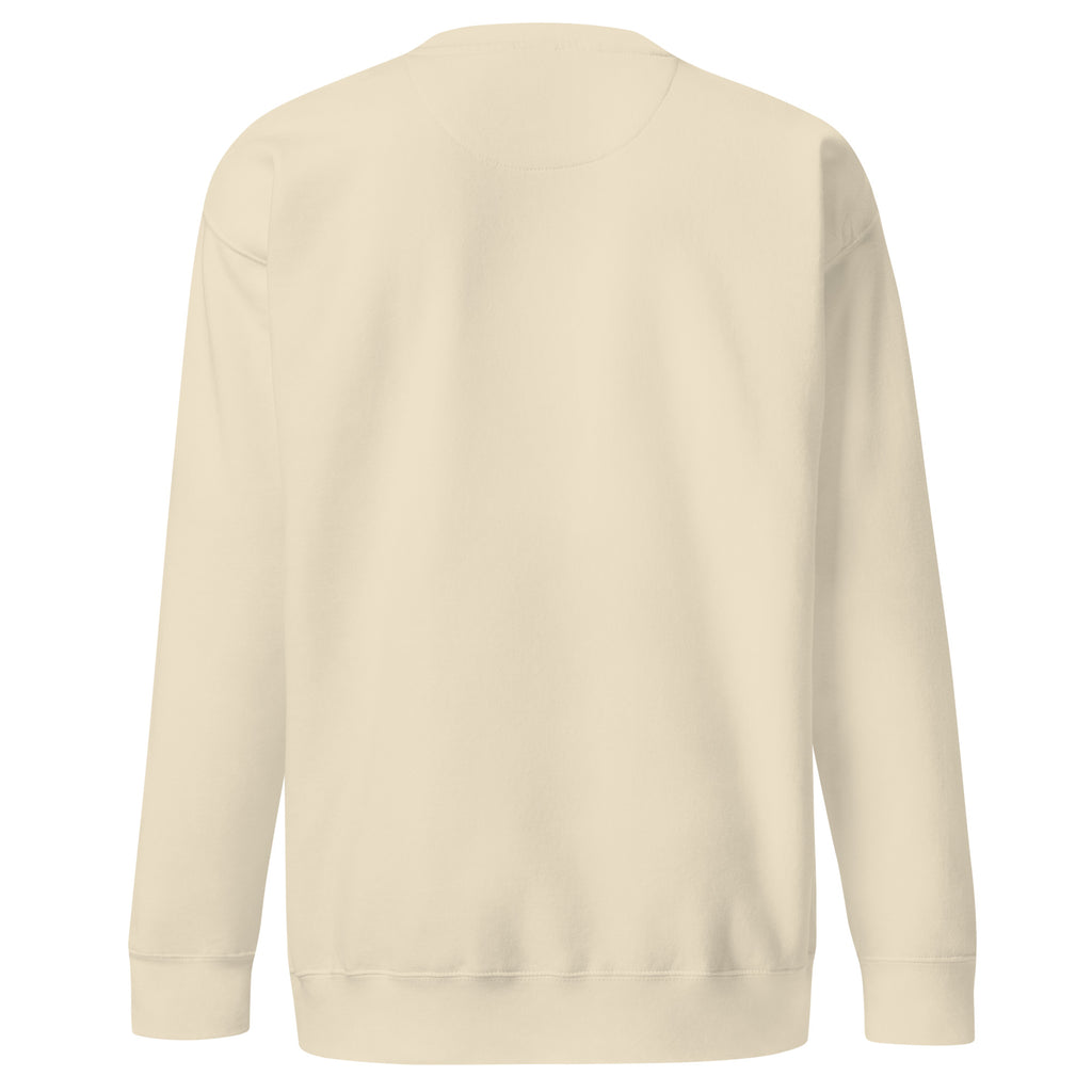 PureSarcasm sarcastic sweatshirt - premium bone, back view
