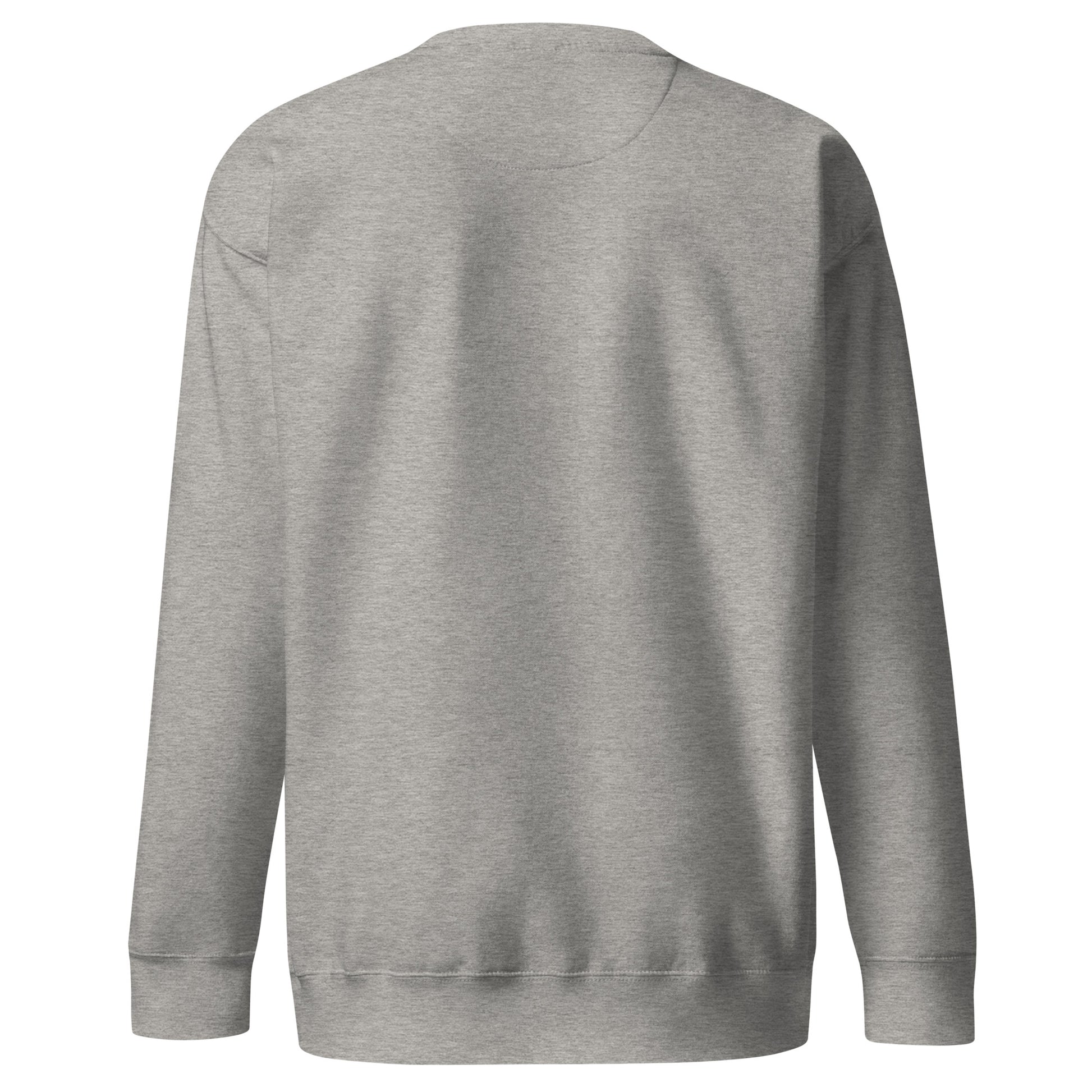 PureSarcasm sarcastic sweatshirt - carbon grey, back view