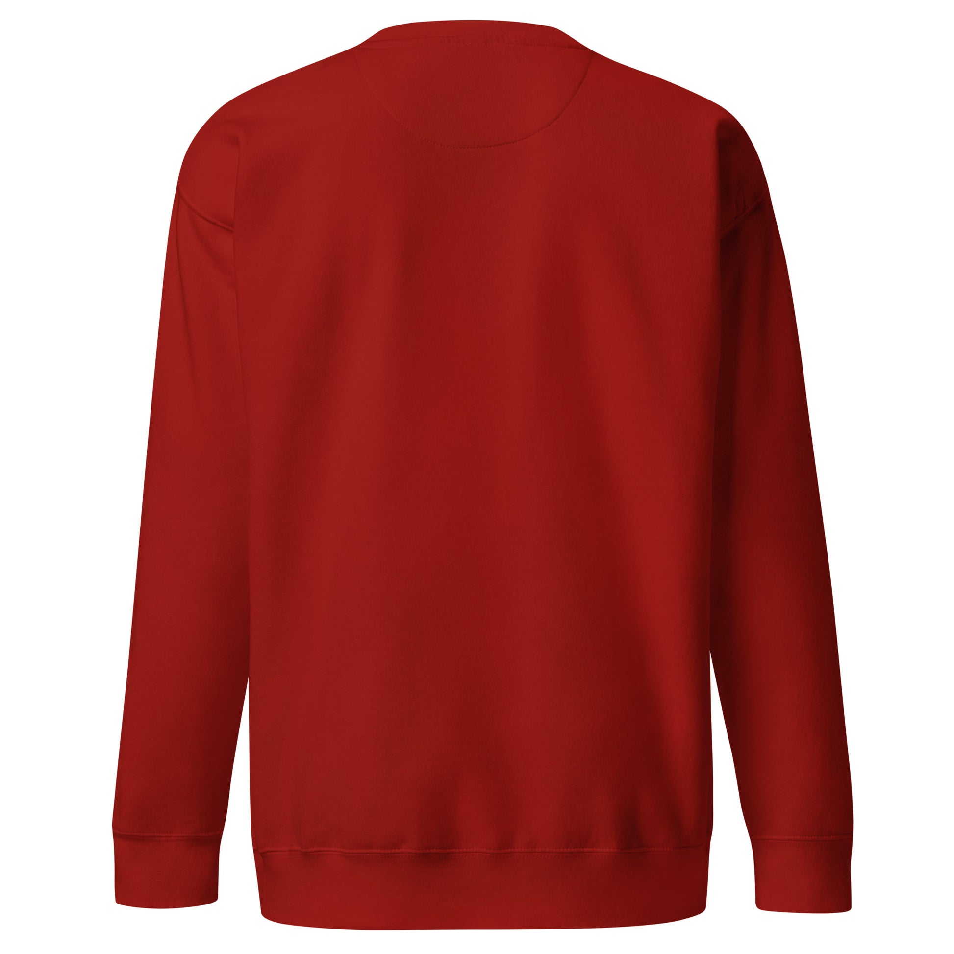 PureSarcasm sarcastic sweatshirt - premium cardinal, back view