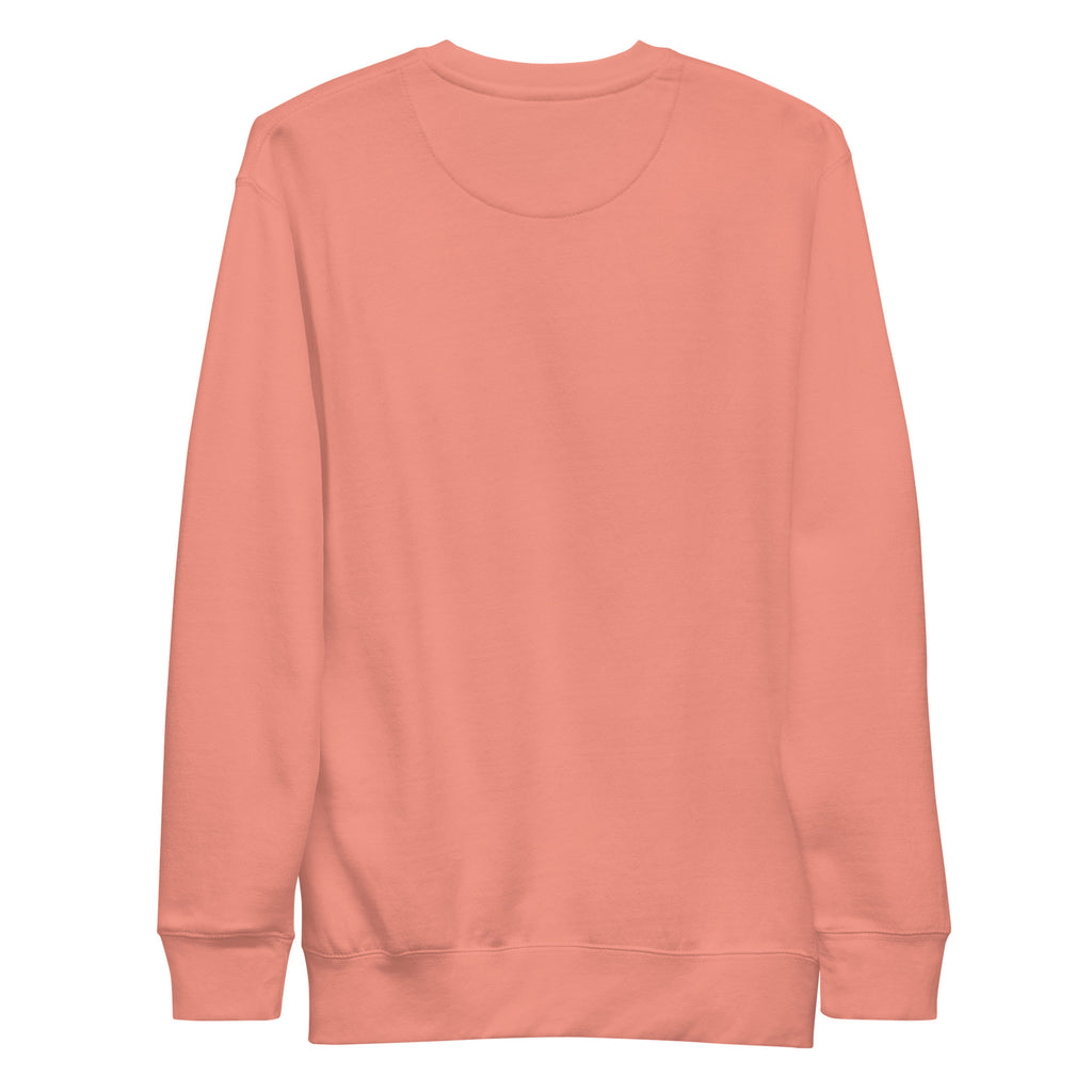 PureSarcasm sarcastic sweatshirt - dusty rose, back view