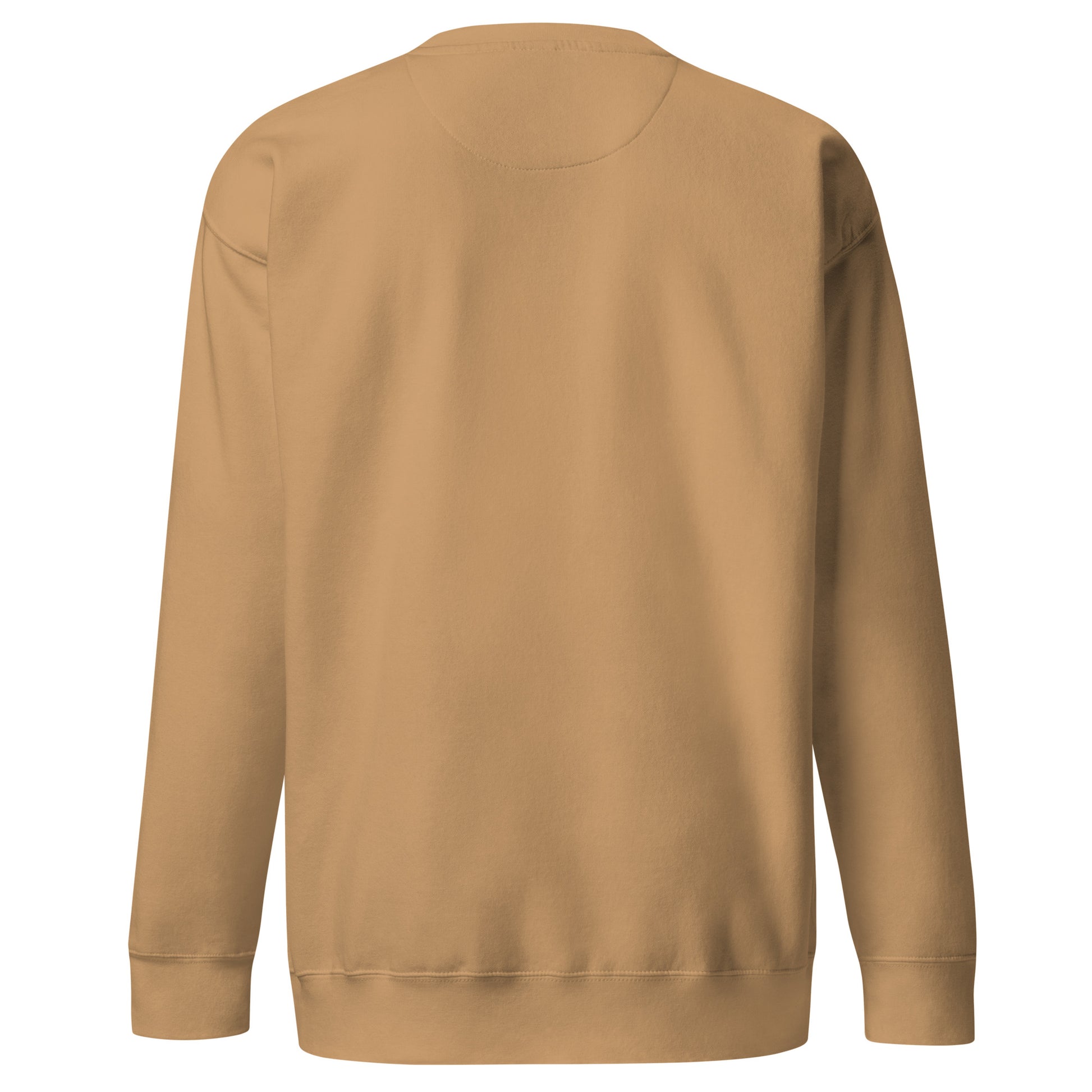 PureSarcasm sarcastic sweatshirt - premium khaki, back view