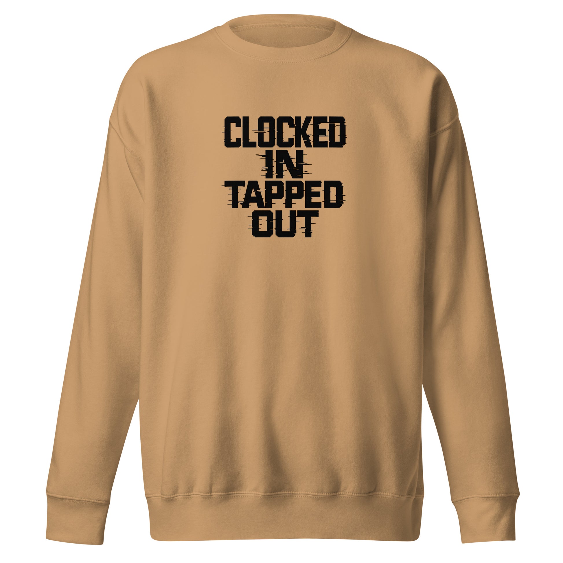 PureSarcasm sarcastic sweatshirt - premium khaki, front view