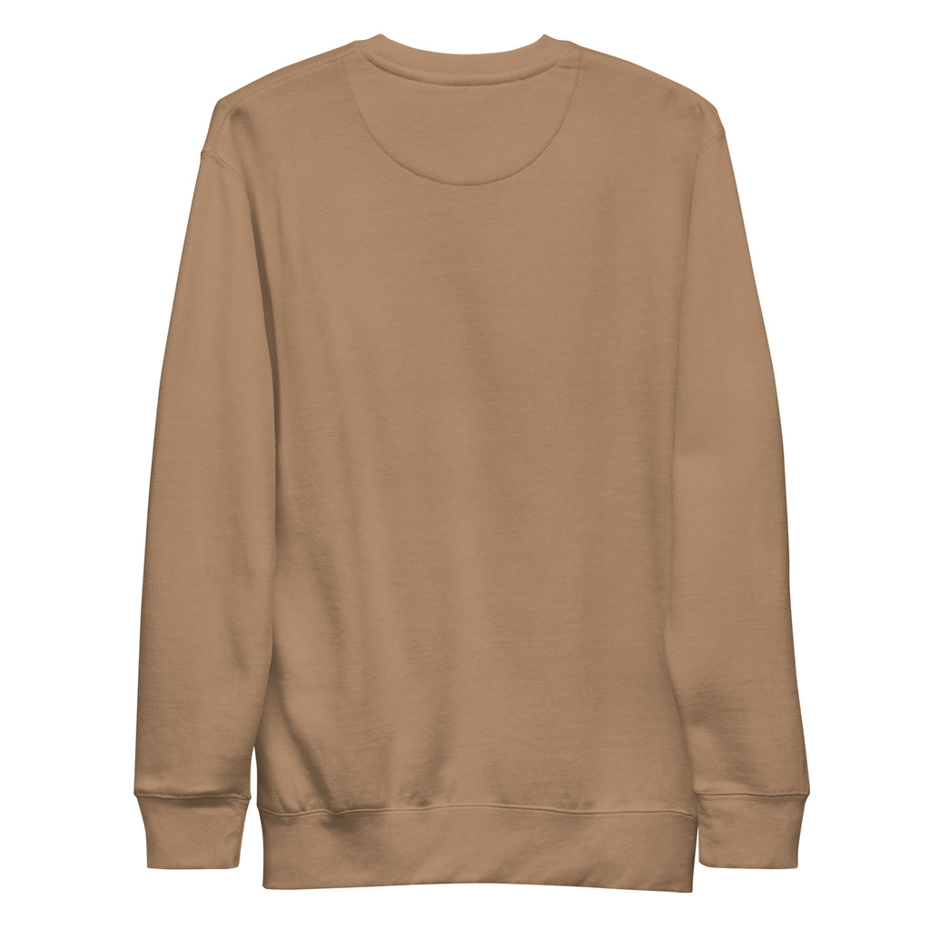 PureSarcasm sarcastic sweatshirt - premium latte, back view