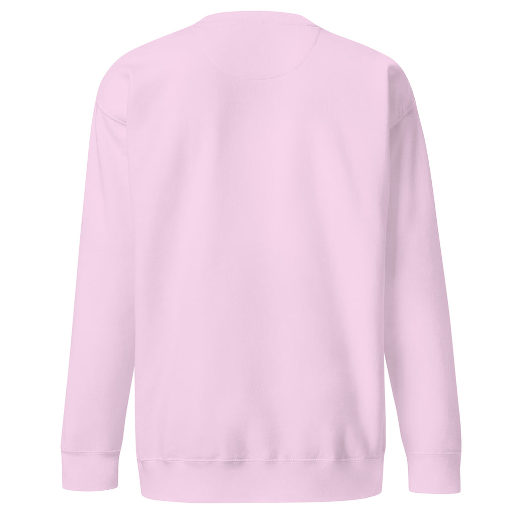 PureSarcasm sarcastic sweatshirt - premium lavender, back view
