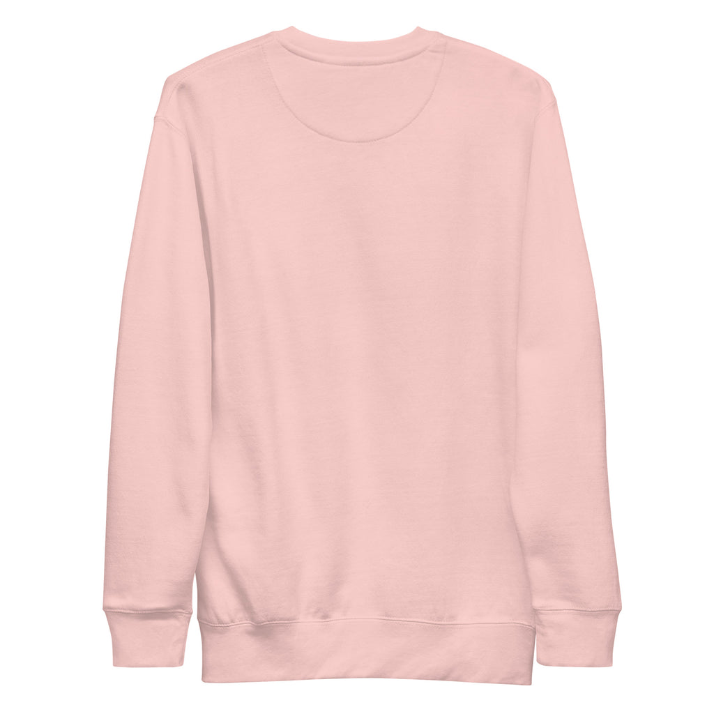PureSarcasm sarcastic sweatshirt - light pink, back view