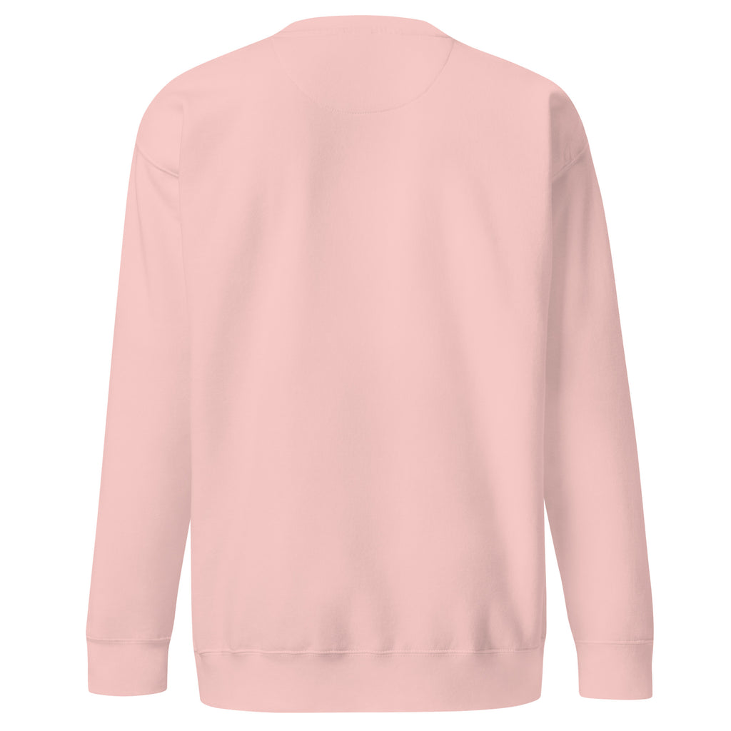 PureSarcasm sarcastic sweatshirt - light pink, back view