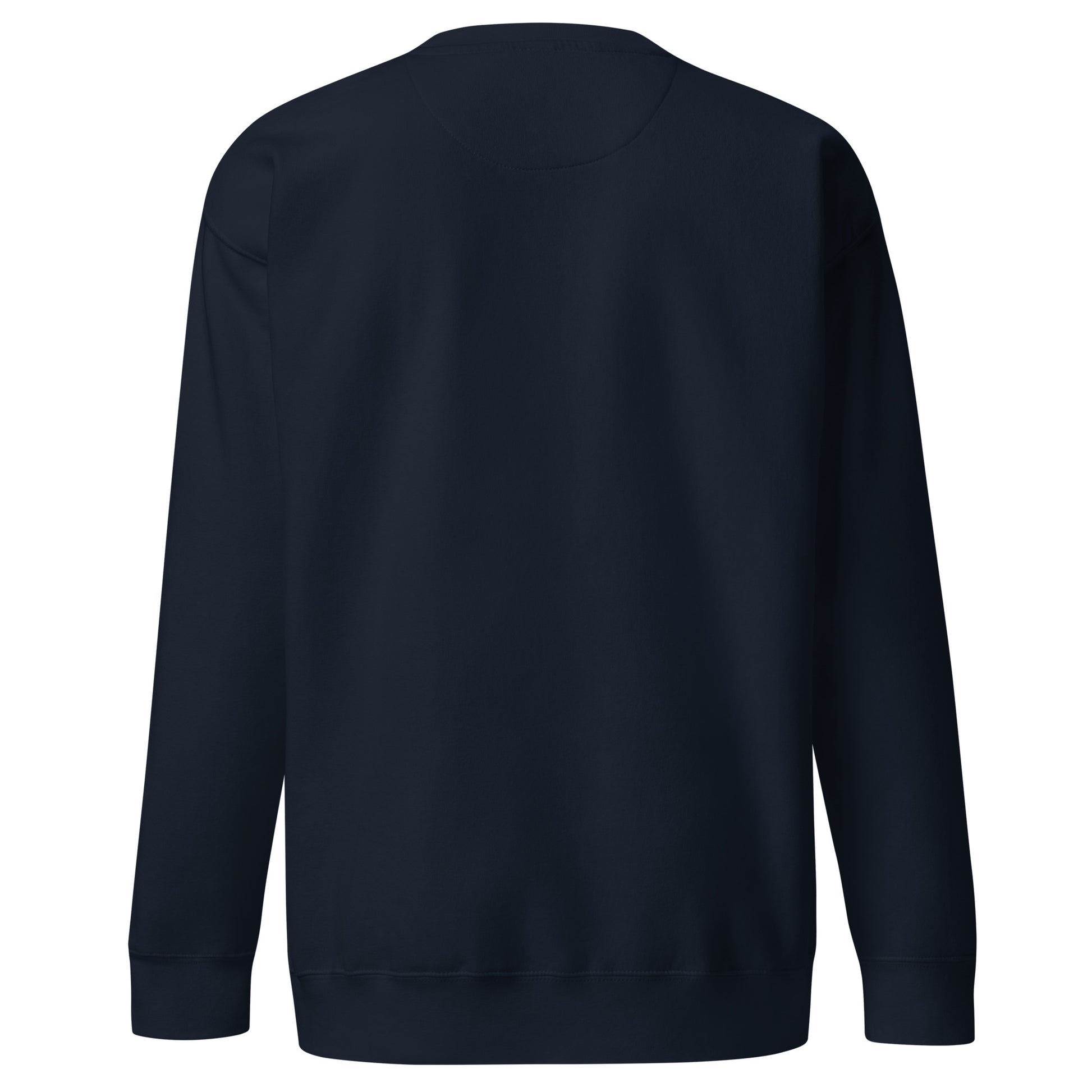 PureSarcasm sarcastic sweatshirt - navy blazer, back view