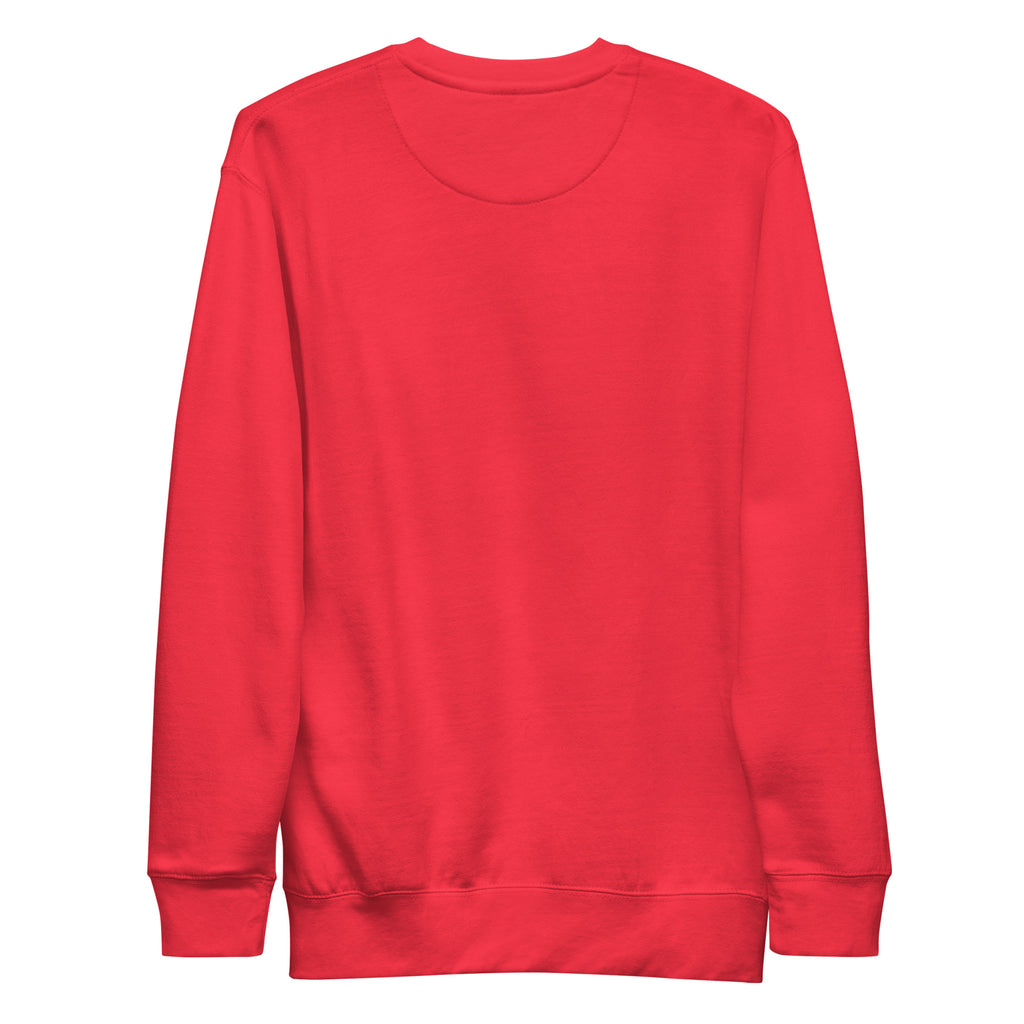 PureSarcasm sarcastic sweatshirt - team red, back view