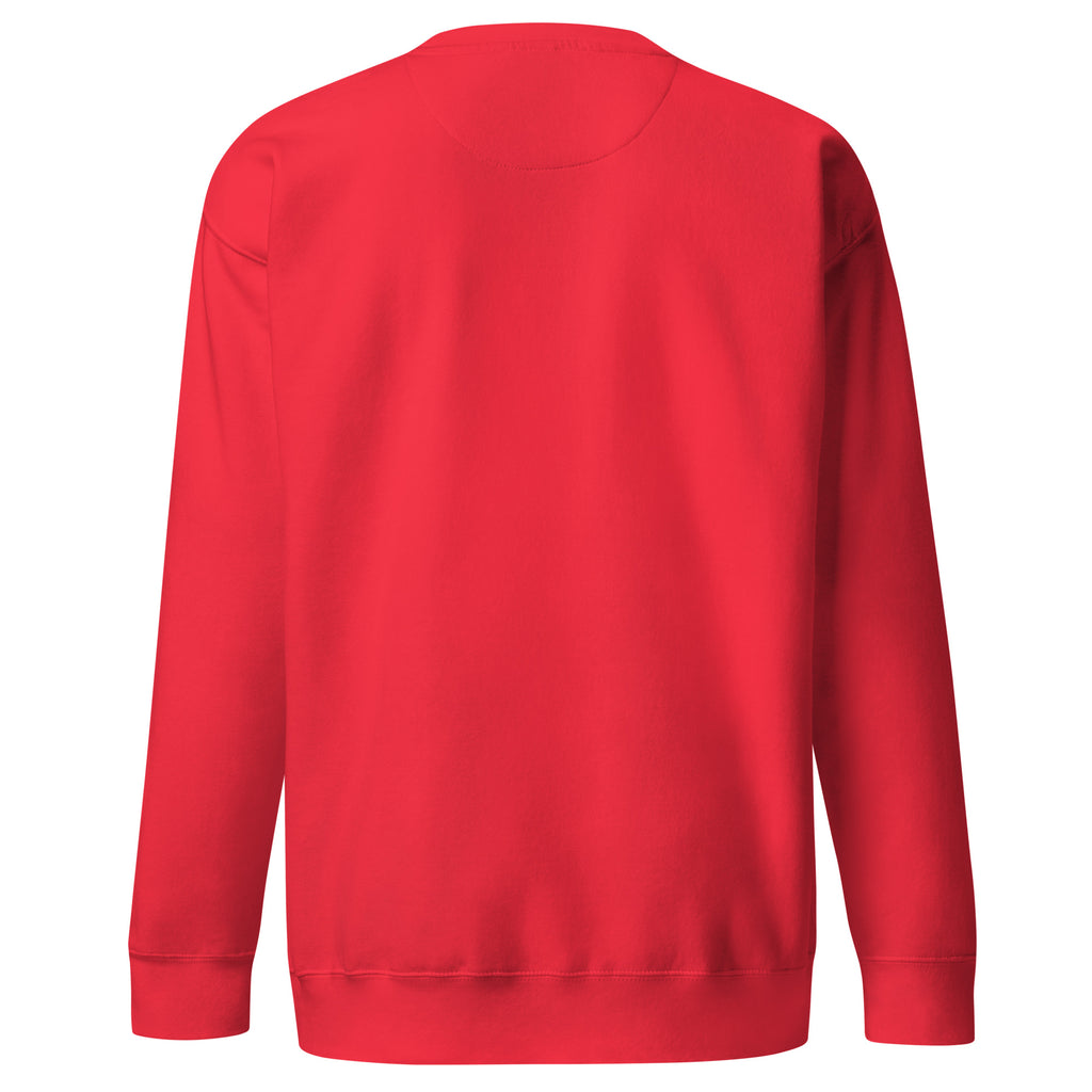 PureSarcasm sarcastic sweatshirt - team red, back view