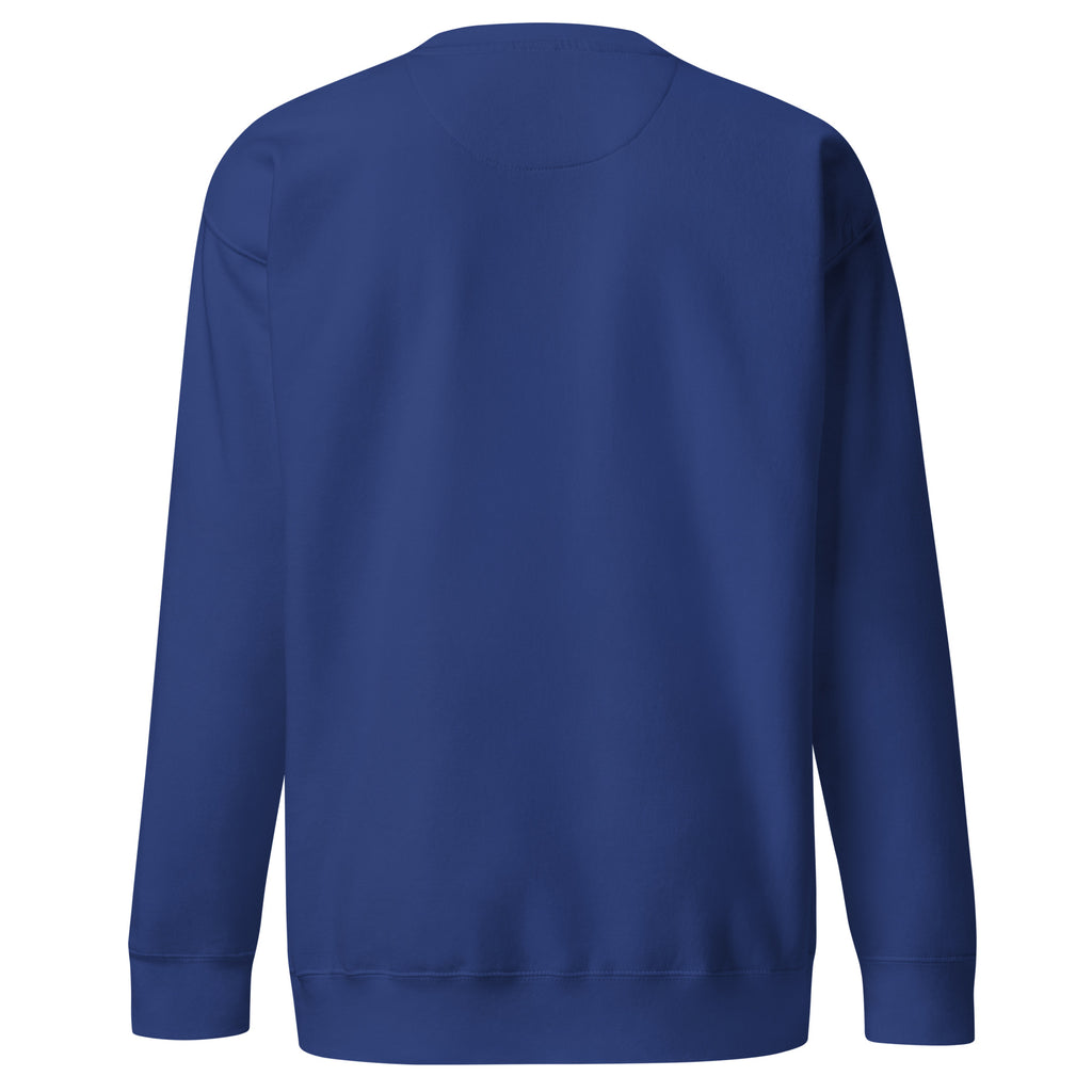 PureSarcasm sarcastic sweatshirt - team royal, back view