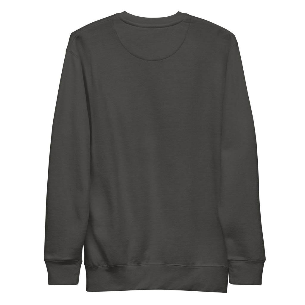 PureSarcasm sarcastic sweatshirt - vintage black, back view