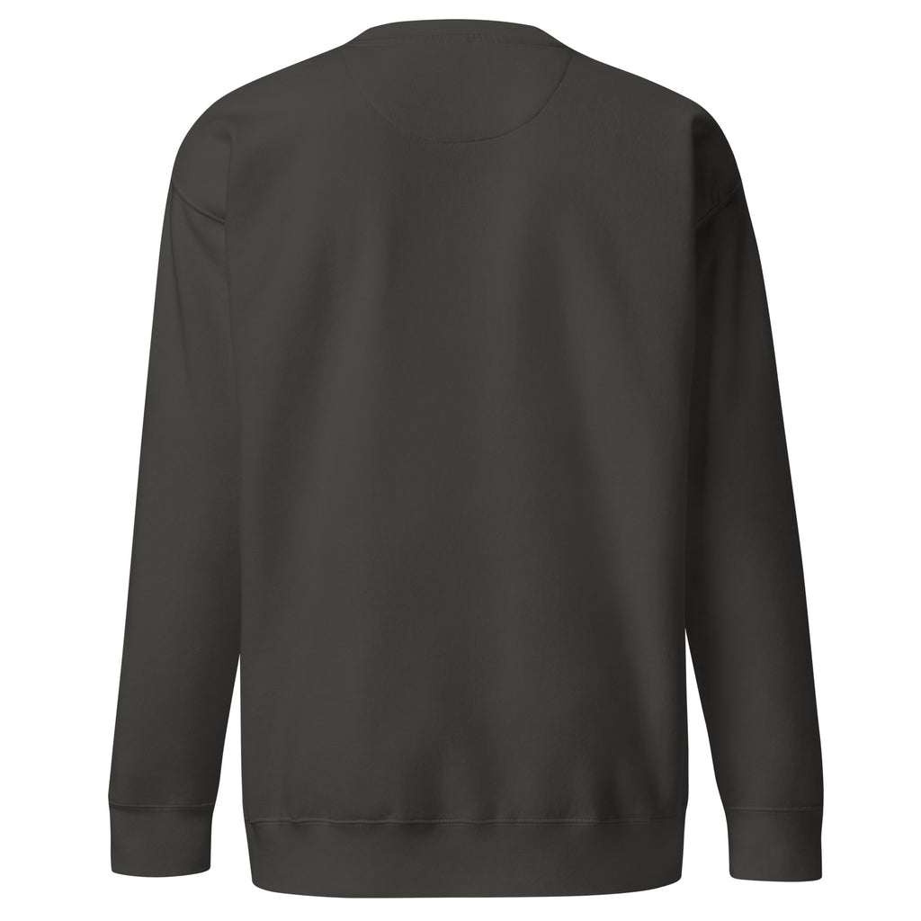 PureSarcasm sarcastic sweatshirt - vintage black, back view