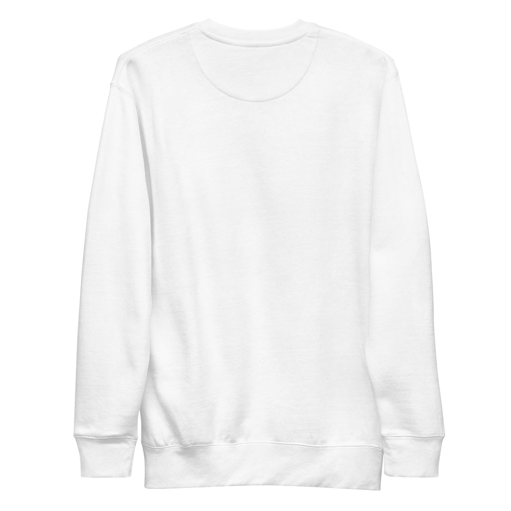 PureSarcasm sarcastic sweatshirt - premium white, back view