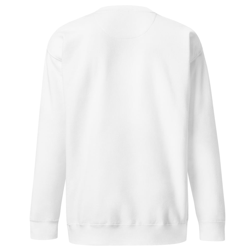 PureSarcasm sarcastic sweatshirt - premium white, back view