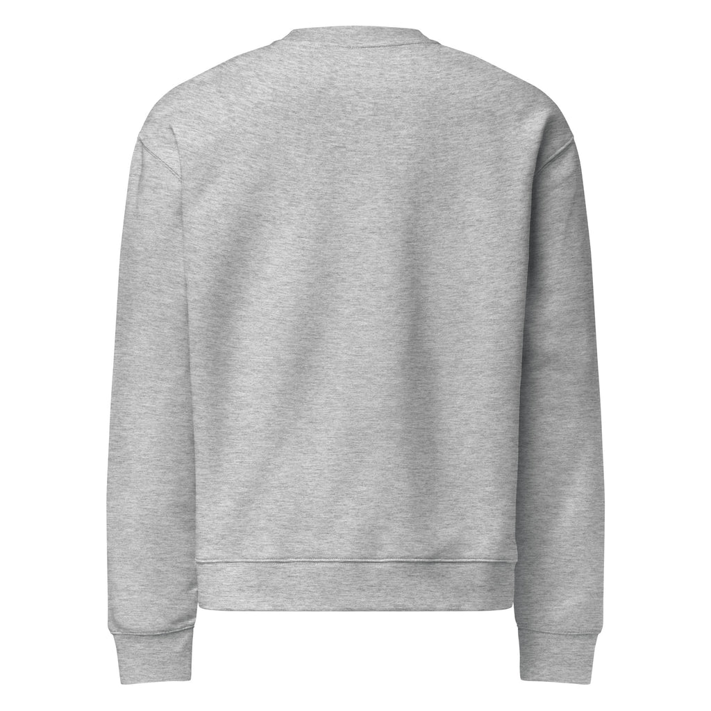 My Boss Inspires My Resignations sarcastic sweatshirt - athletic heather, back view