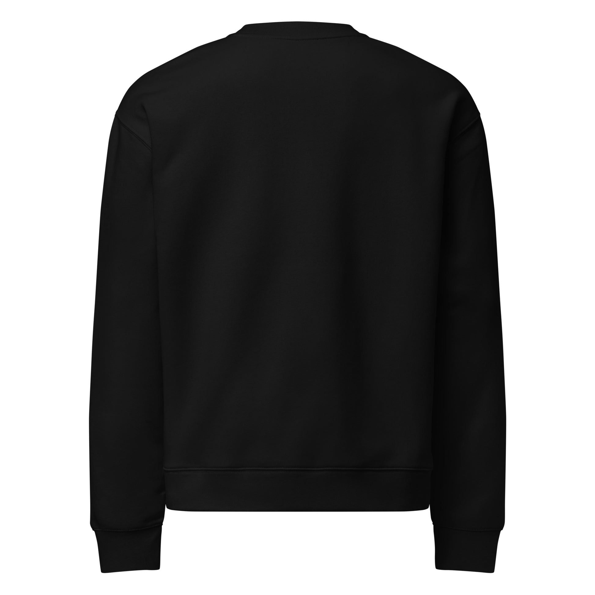 My Boss Inspires My Resignations sarcastic sweatshirt - neck black, back view