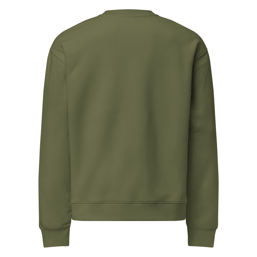 PureSarcasm sarcastic sweatshirt - neck cypress, back view