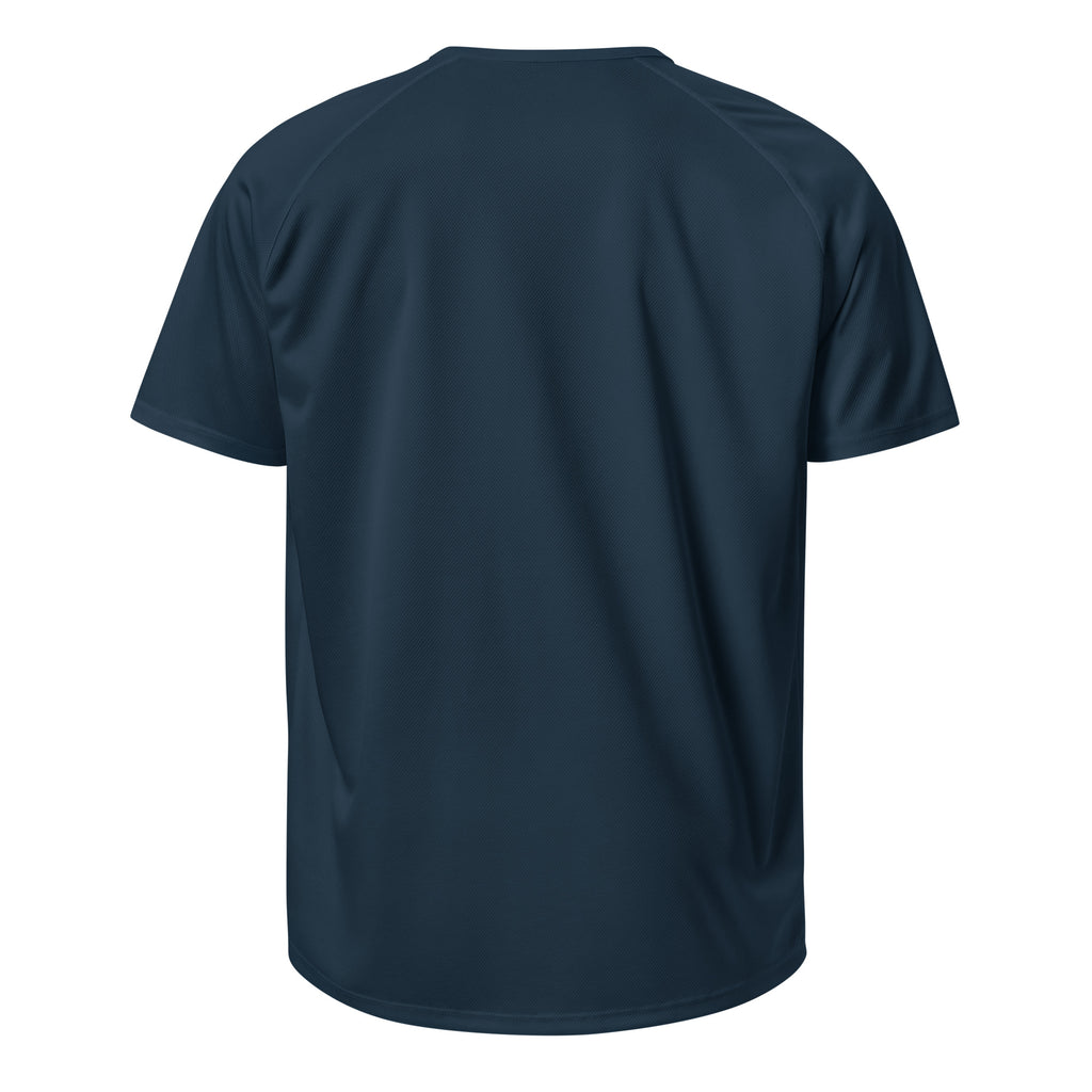 AutoCorrect Ruined My Marriage sarcastic t-shirt - jersey french navy, back view