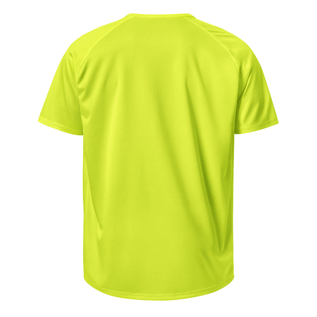 AutoCorrect Ruined My Marriage sarcastic t-shirt - jersey neon yellow, back view