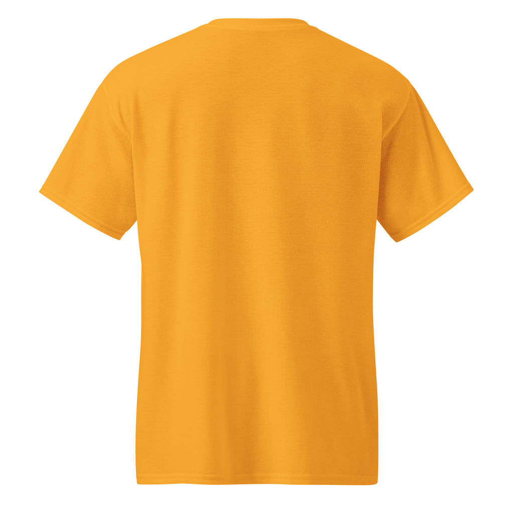 Married the Drama, Not the Man sarcastic t-shirt - sports gold, back view
