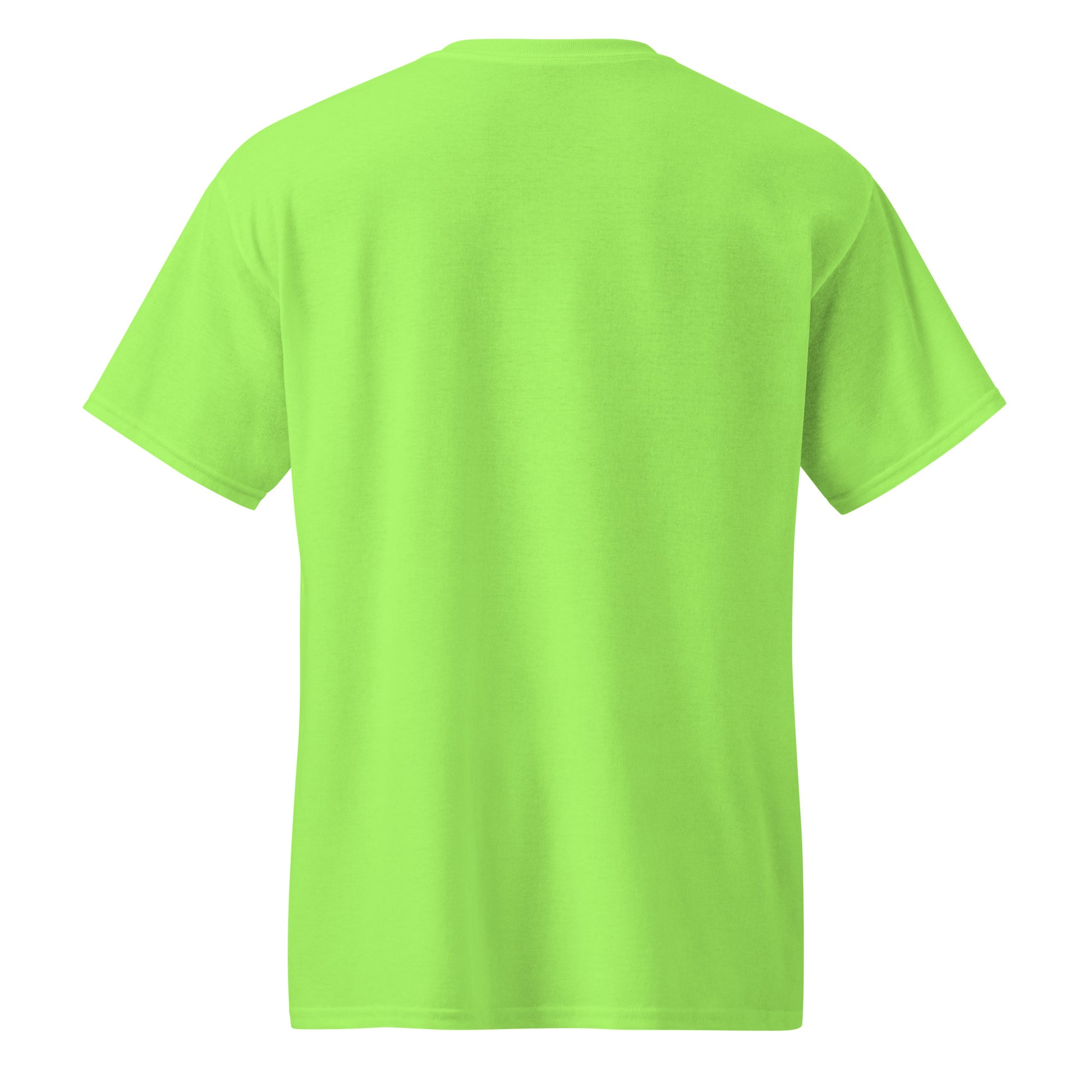 Voted angry, googled emigration - Sarcastic T-Shirt | PureSarcasm in Sports Tee Lime - Back View | Sarcastic T-shirt | PureSarcasm