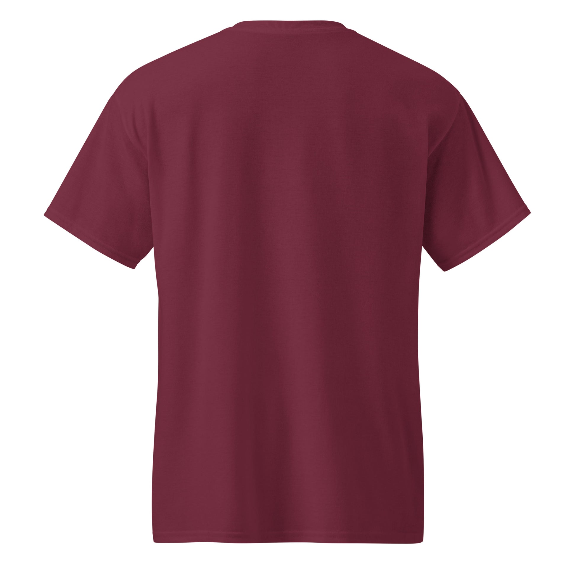 Voted angry, googled emigration - Sarcastic T-Shirt | PureSarcasm in Sports Tee Maroon - Back View | Sarcastic T-shirt | PureSarcasm