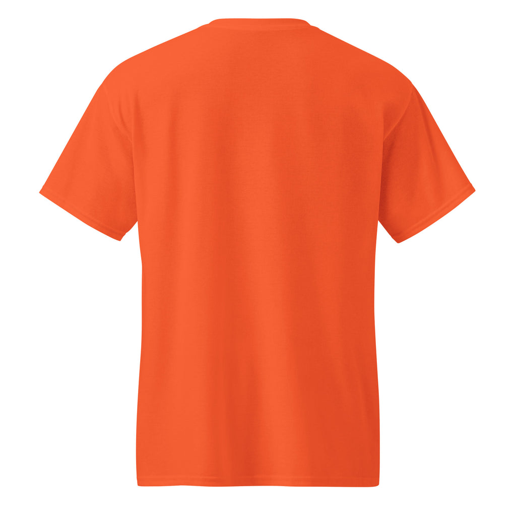 Voted angry, googled emigration - Sarcastic T-Shirt | PureSarcasm in Sports Tee Orange - Back View | Sarcastic T-shirt | PureSarcasm