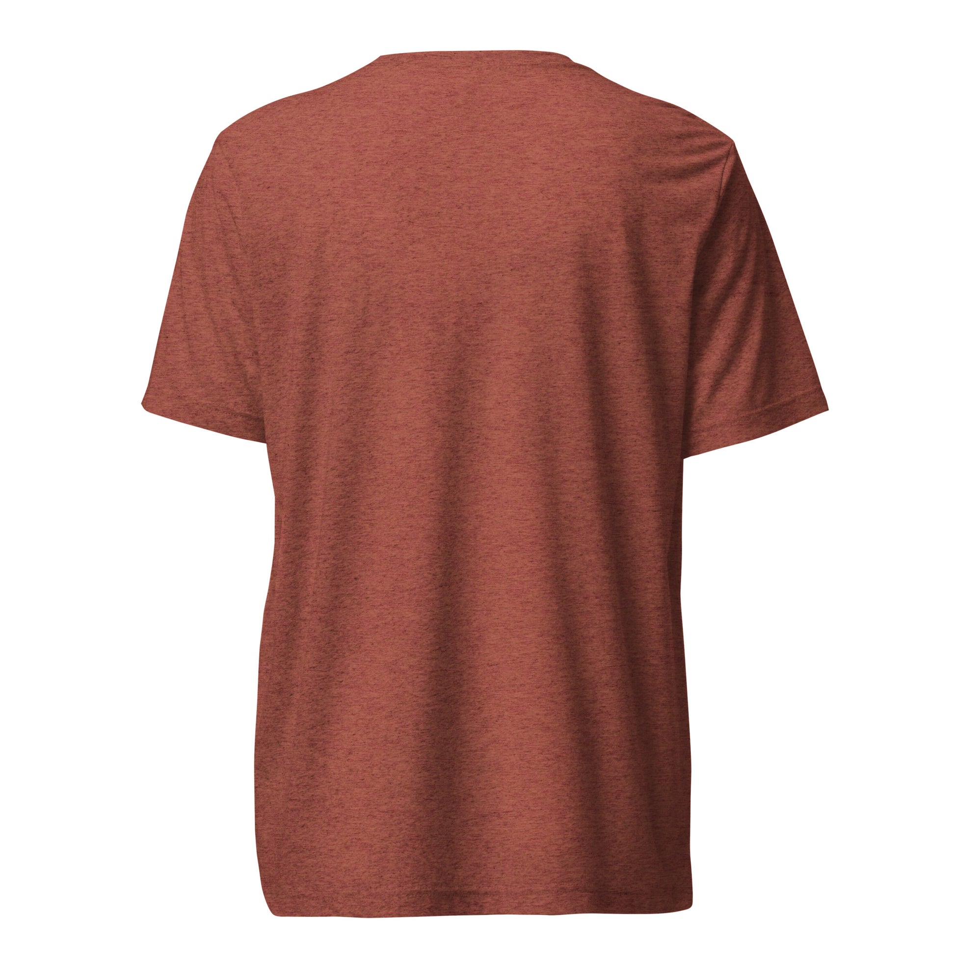 Teamwork Makes Me Tired sarcastic t-shirt - clay triblend, back view
