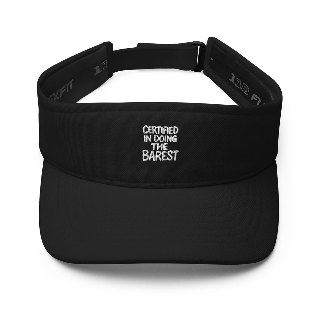 Certified in Doing the Barest sarcastic hat - doing the barest - sarcastic in black, front view