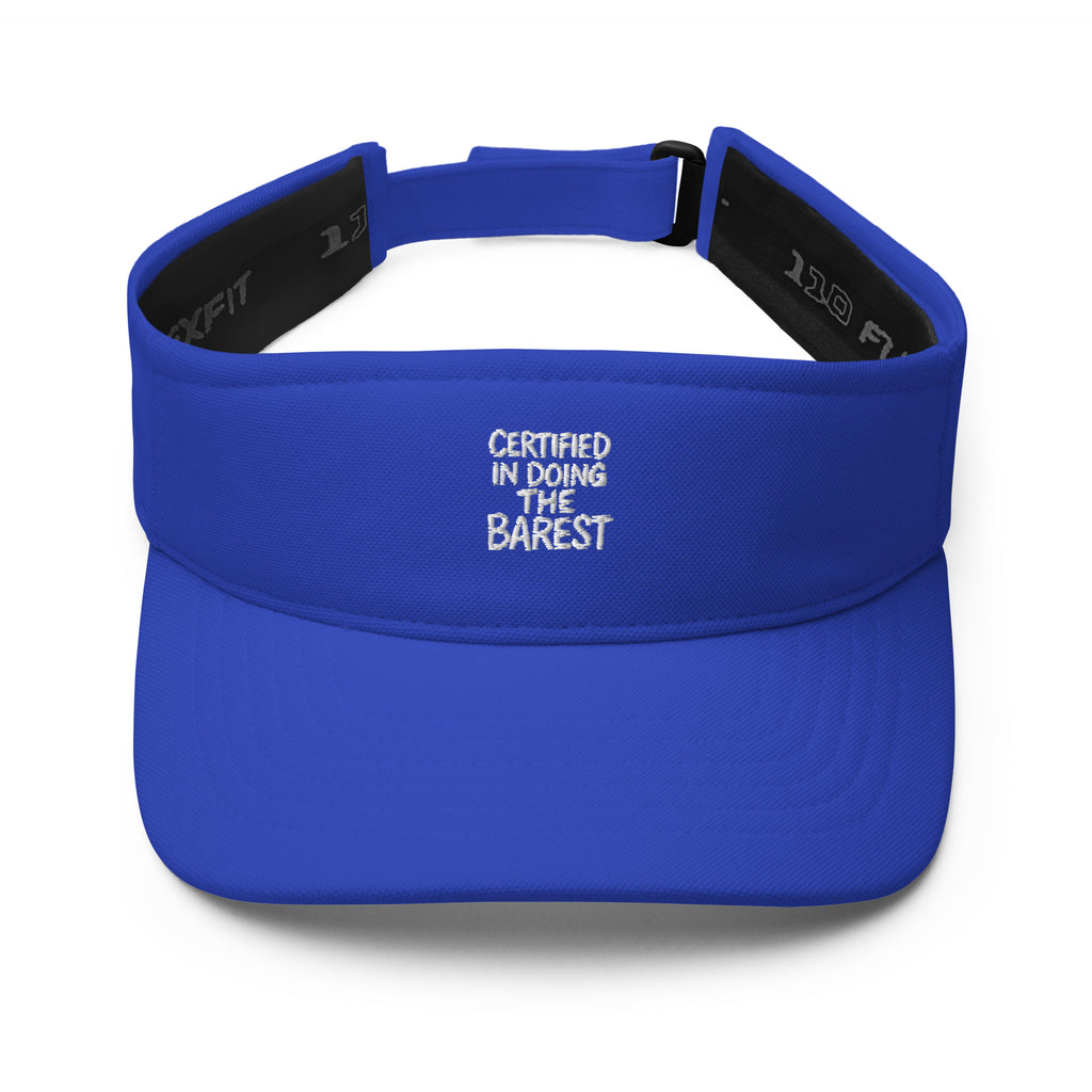 Certified in Doing the Barest sarcastic hat - doing the barest - sarcastic in royal, front view