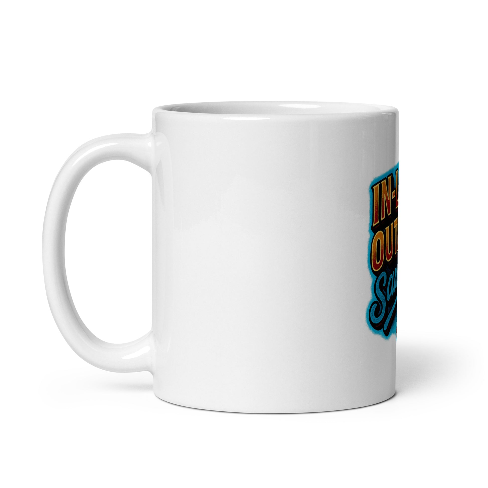 In-Laws, Outlaws, Same Sh*t - Sarcastic Mug | PureSarcasm in Oz Handle On - Left Side | Sarcastic Mugs | PureSarcasm