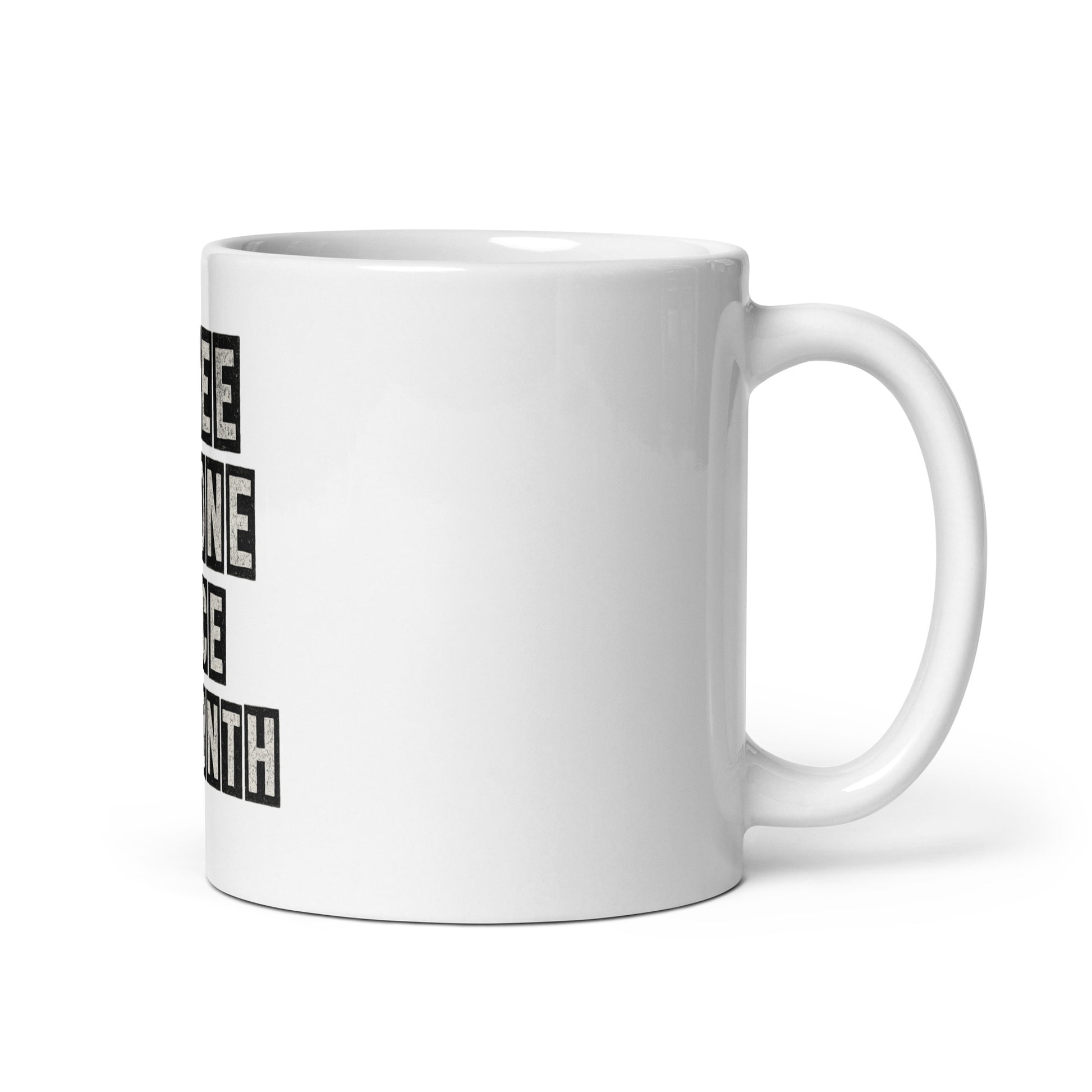 I Pee Alone Once A Month - Sarcastic Mug | PureSarcasm in 11 Oz Handle On - Right Side | Sarcastic MUG | PureSarcasm