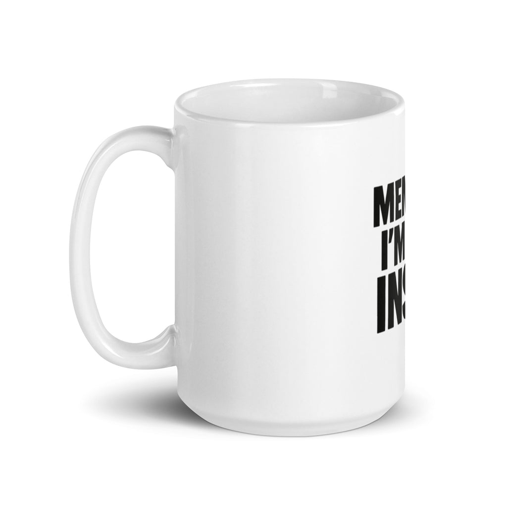 Meme Me, I’m Dead Inside - Sarcastic Mug | PureSarcasm in Oz Handle On - Left Side | Sarcastic Mug | PureSarcasm