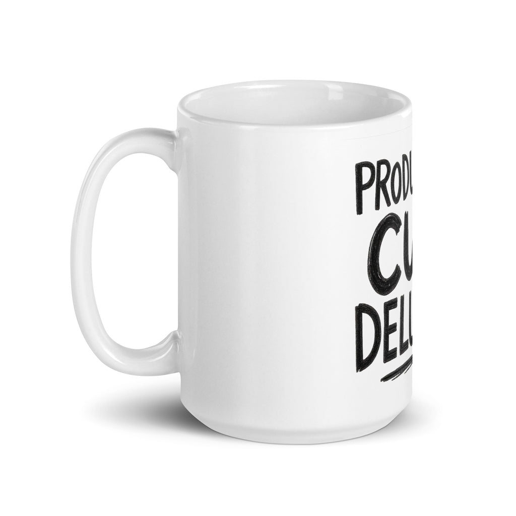 Productivity? Cute Delusion. - Sarcastic Mug in Oz Handle On - Left Side | Sarcastic Mug | PureSarcasm