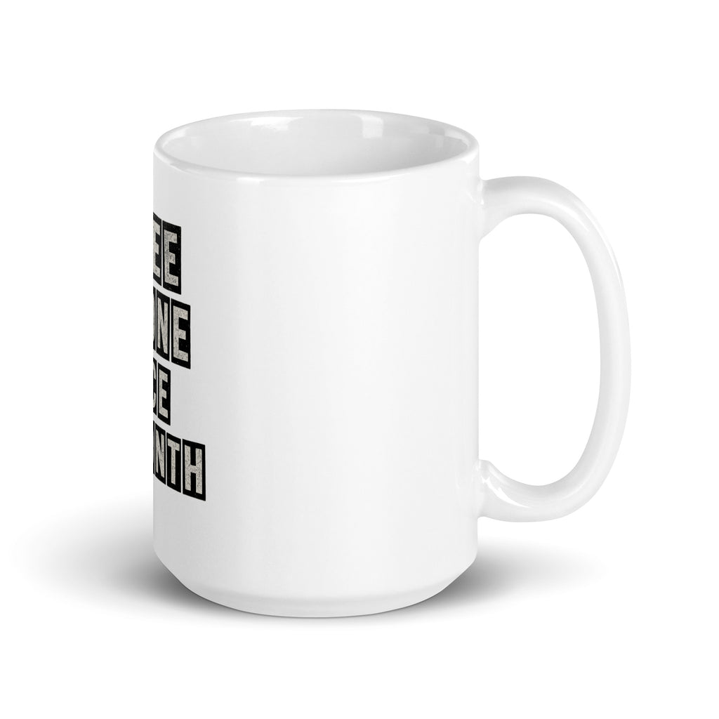 I Pee Alone Once A Month - Sarcastic Mug | PureSarcasm in 15 Oz Handle On - Right Side | Sarcastic MUG | PureSarcasm