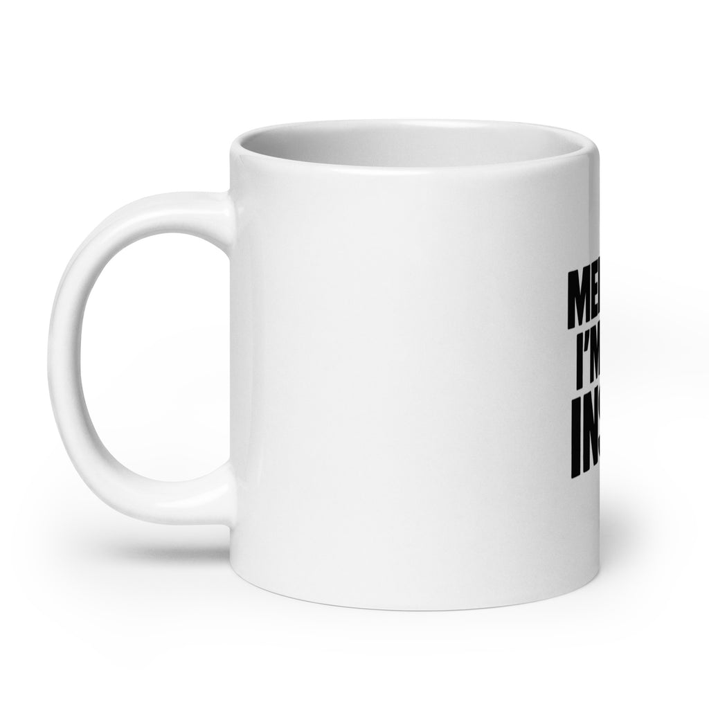 Meme Me, I’m Dead Inside - Sarcastic Mug | PureSarcasm in Oz Handle On - Left Side | Sarcastic Mug | PureSarcasm