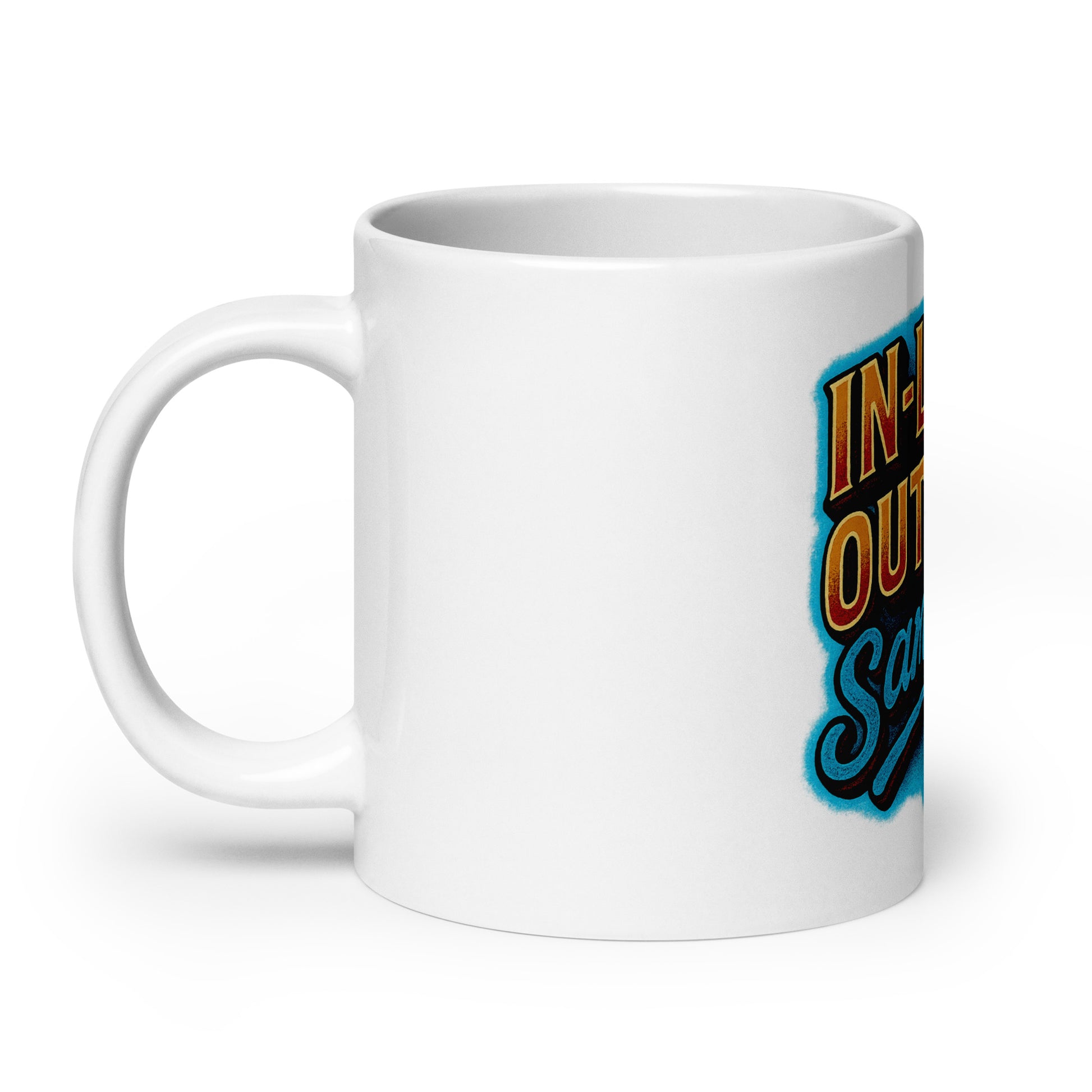 In-Laws, Outlaws, Same Sh*t - Sarcastic Mug | PureSarcasm in Oz Handle On - Left Side | Sarcastic Mugs | PureSarcasm