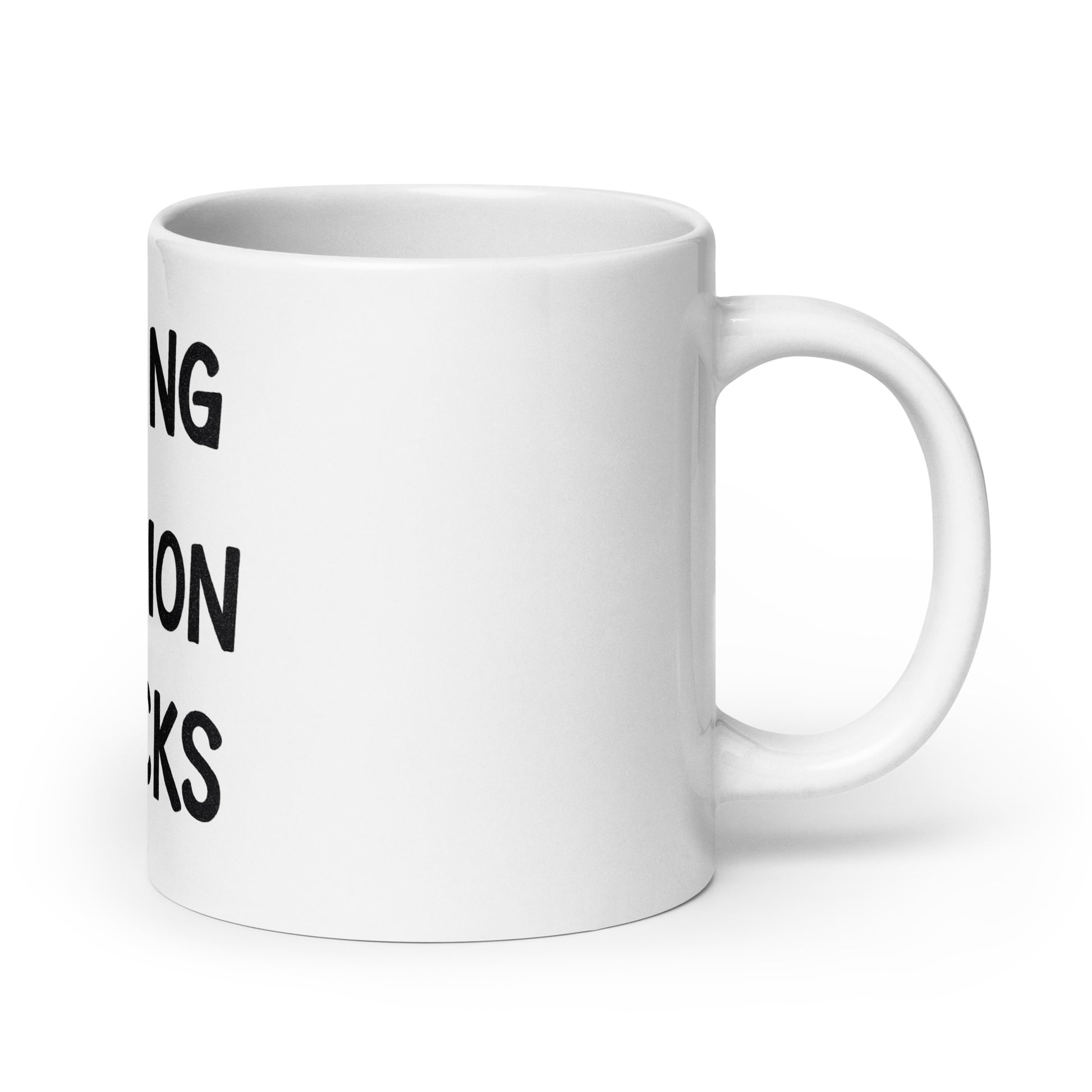 Running on Delusion & Snacks - Sarcastic Mug in Oz Handle On - Right Side | Sarcastic Mug | PureSarcasm