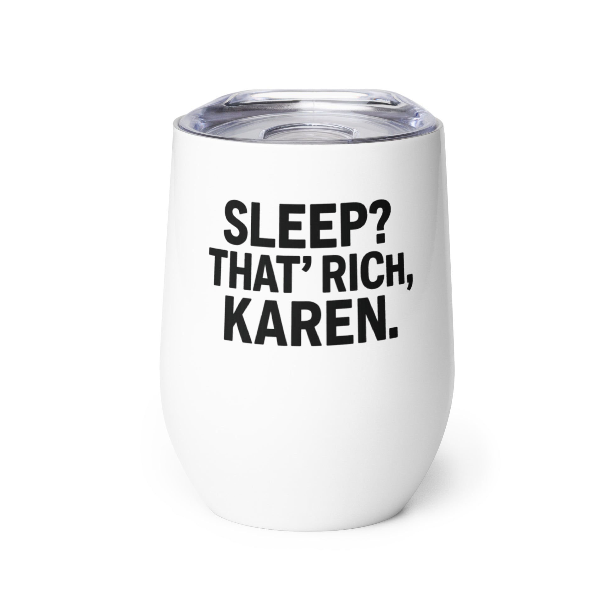 PureSarcasm sarcastic tumbler - white, front view