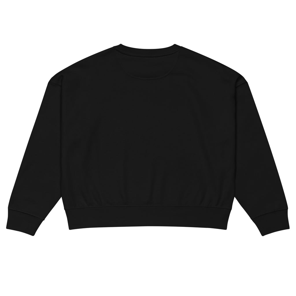 PureSarcasm sarcastic sweatshirt - neck black, back view