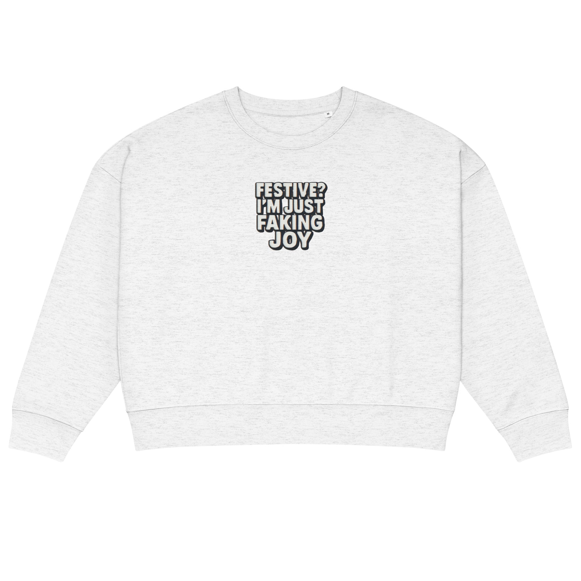 PureSarcasm sarcastic sweatshirt - cool heather grey, front view