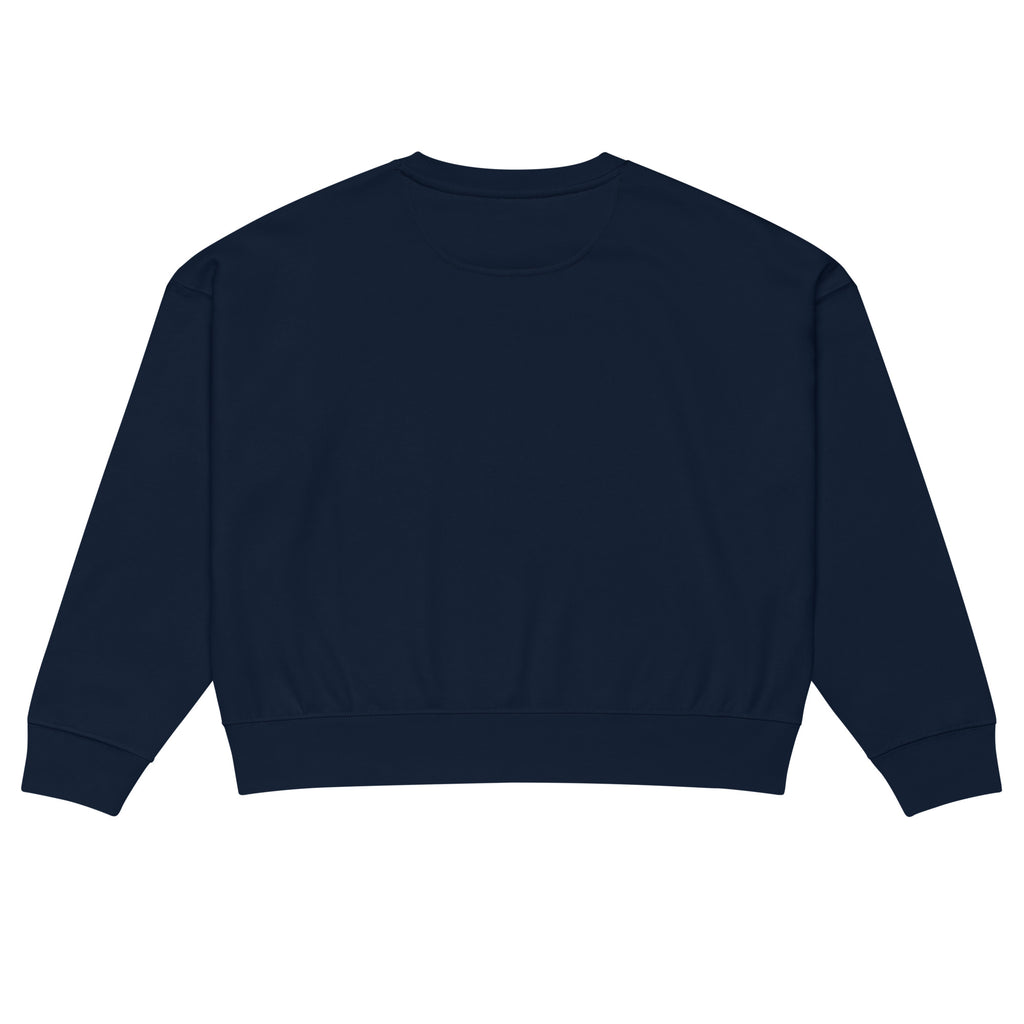 PureSarcasm sarcastic sweatshirt - french navy, back view