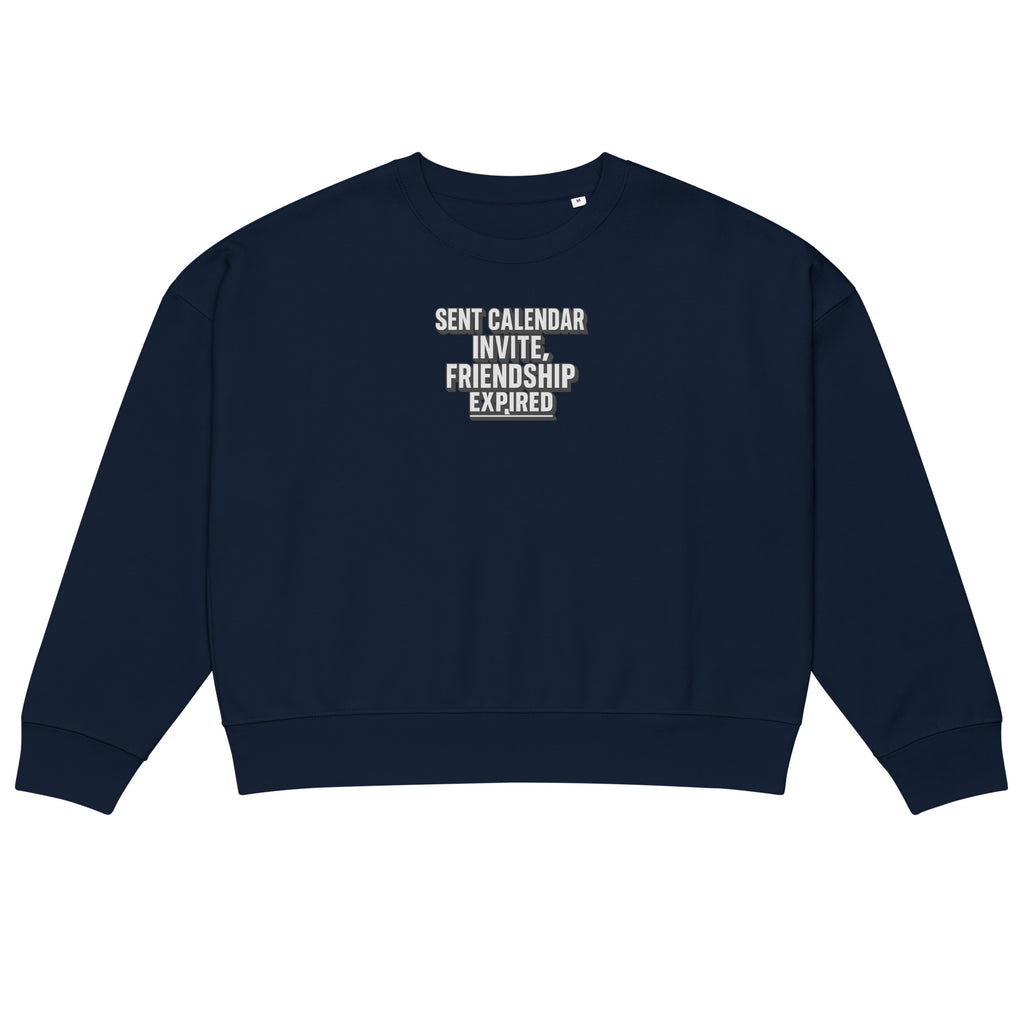 PureSarcasm sarcastic sweatshirt - french navy, front view