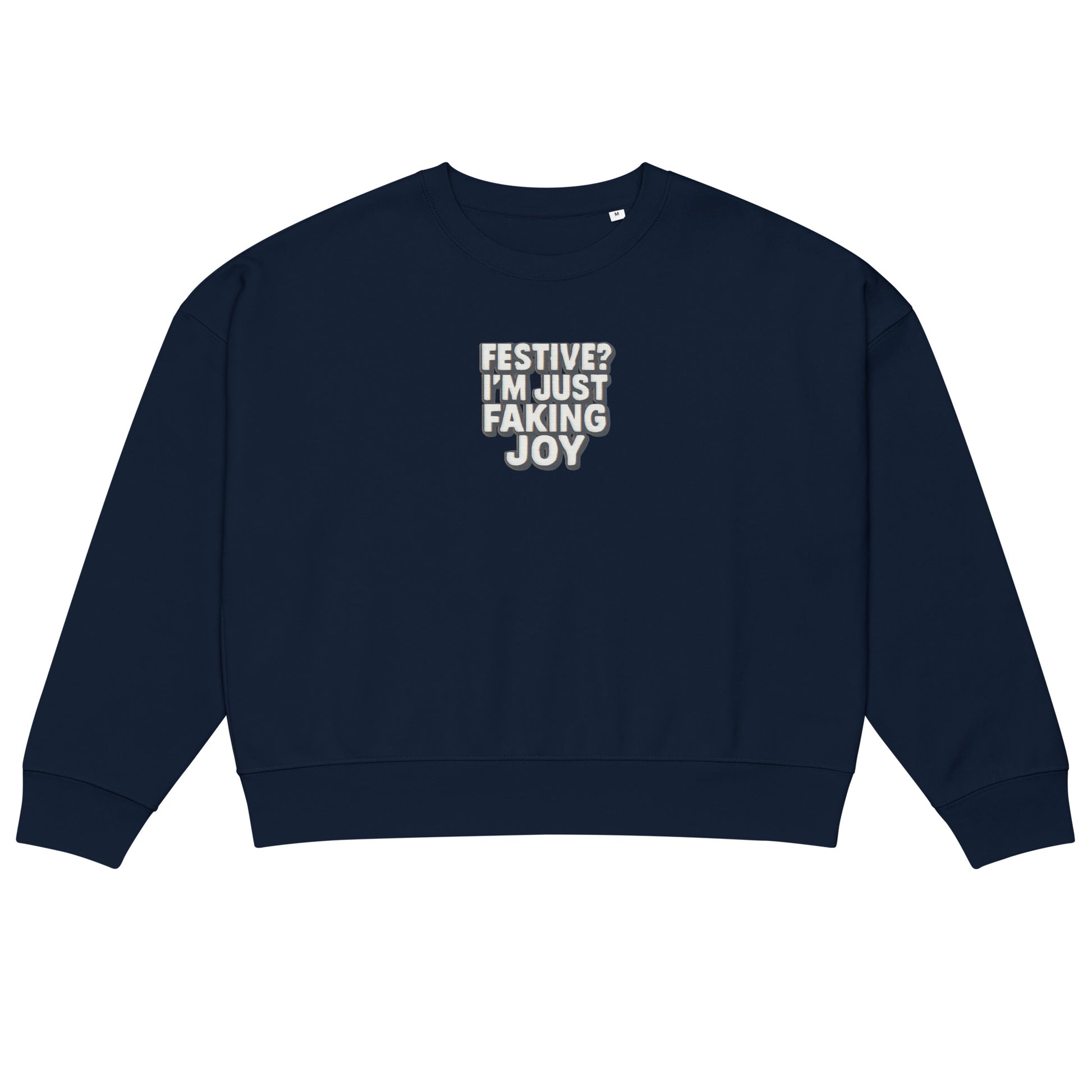 PureSarcasm sarcastic sweatshirt - french navy, front view