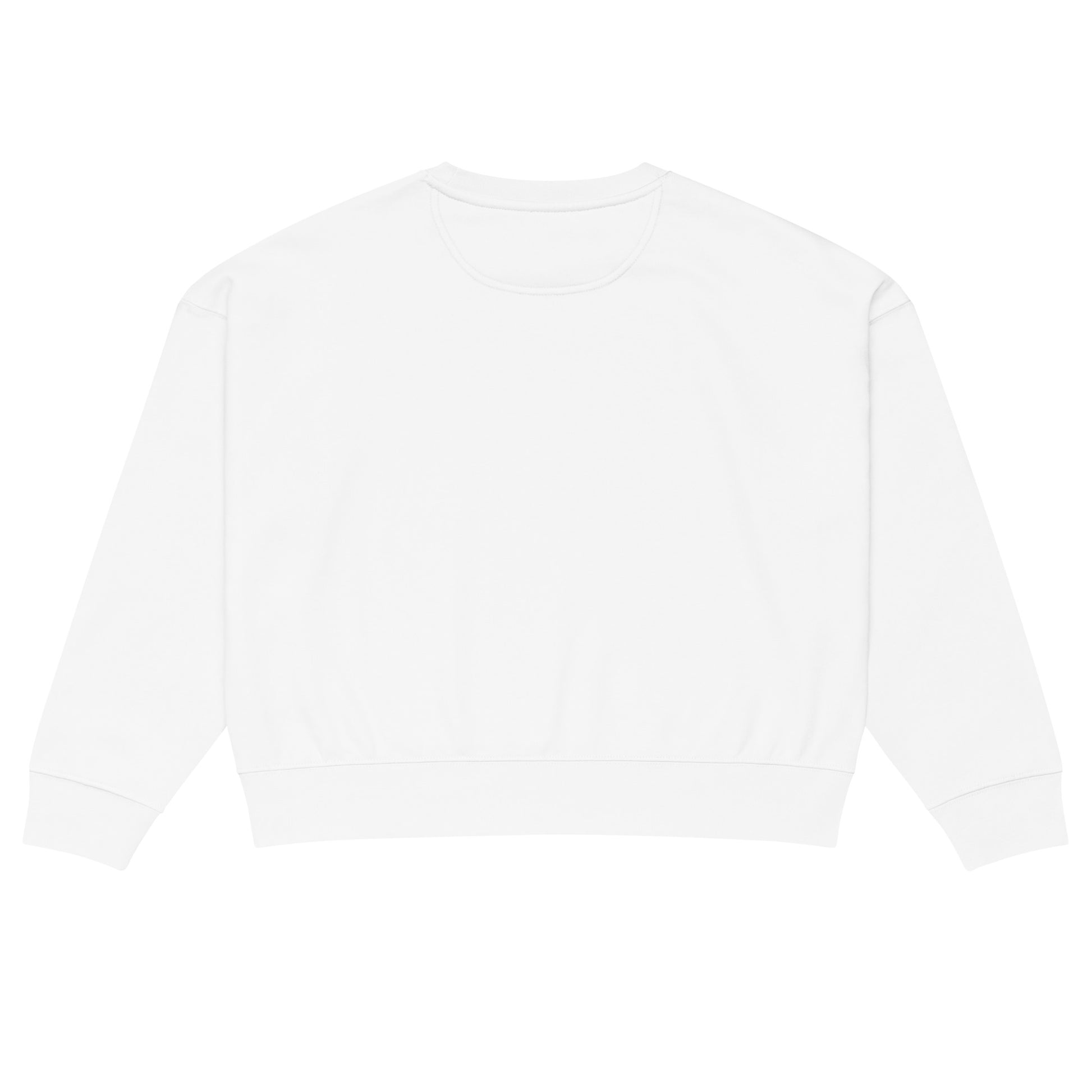 PureSarcasm sarcastic sweatshirt - neck white, back view