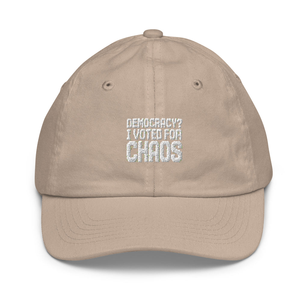 PureSarcasm sarcastic hat - baseball khaki, front view